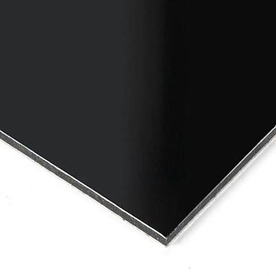 Изображение Алюминиевая композитная панель 3мм черная Goldstar RAL9005 стенка 0,3, 1220*4000 мм