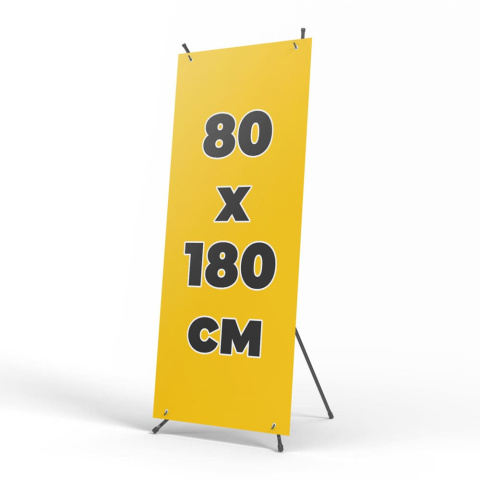 Мобильный стенд Х-баннер "Паук" DLC ХО углепластик/металл, 80x180см