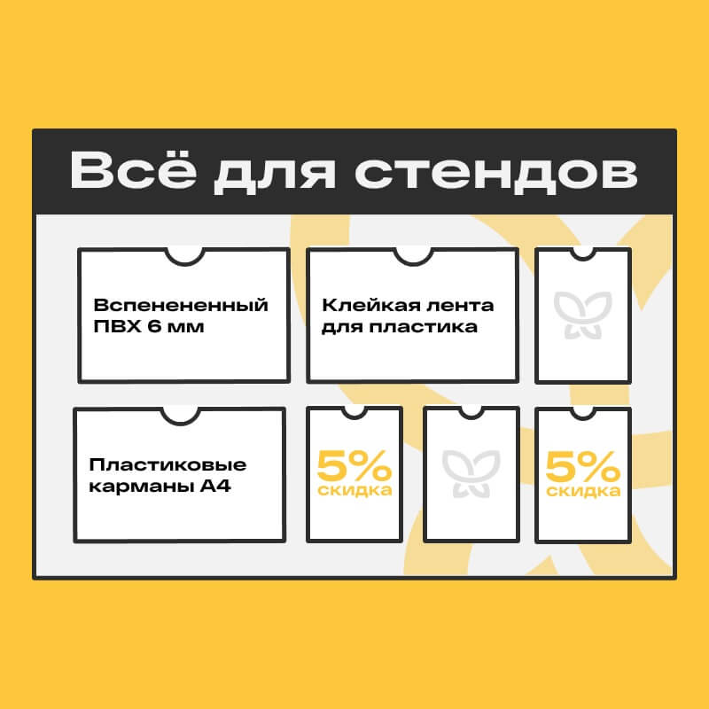 Стенд под ключ со скидкой