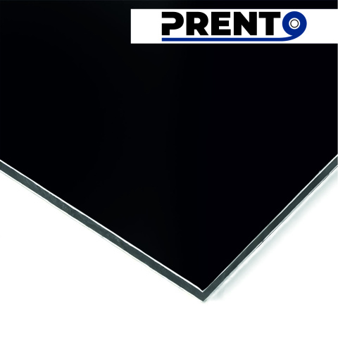 Алюминиевая композитная панель Prento серия Бонд черная 9005 стенка 0,3мм, 3x1500x4000мм – preview фото 1