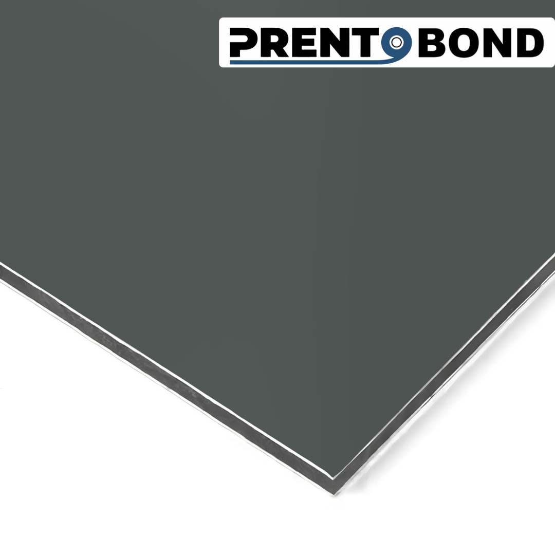 Алюминиевая композитная панель темный асфальт 3мм 0,3, Prento Bond 375 RAL7016 1500*4000 мм