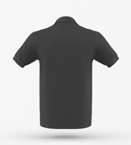 Футболка поло черная унисекс 100% хлопок, 200 г/м2, размер 50 (XL) – фото 1