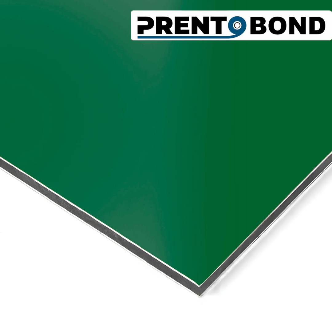 Алюминиевая композитная панель Prento Bond 111 зеленая RAL 6029 стенка 0,21мм, 3x1500x4000мм  