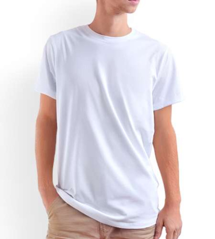 Футболка двуслойная  унисекс, плотность 175 г/м2, цвет белый, без рисунка, размер 60 (5XL)