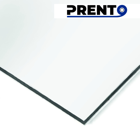 Алюминиевая композитная панель Prento серия Бонд белая 9016 стенка 0,21мм 3x1500x4000мм
