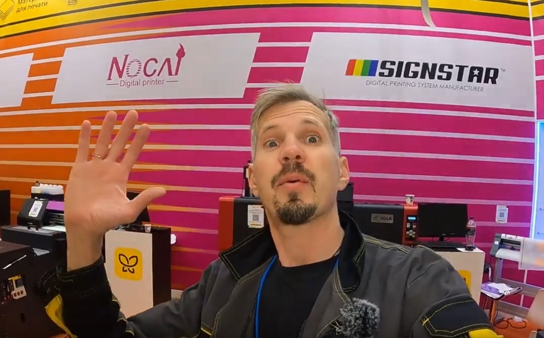 Обзор неонового DTF принтера Volk Neon-Signstar на 3 печатающих головках i3200