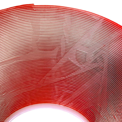 Акриловая двусторонняя клейкая лента Prento P1MM, прозрачная, 1мм x 6 мм x 33 м – фото 4