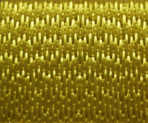 Термопленка серии Твил 8720 золотая, твиловая вышивка для шевронов и нашивок, 0,50 x 10 м