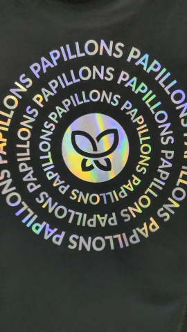 Термопленка серии ПУ 6281 переливающаяся радуга, металлик для резки, 0,50 x 25 м - фон золото