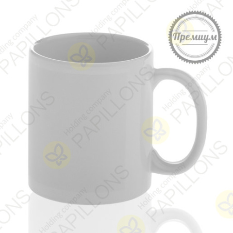 Керамическая кружка белая категории AA для печати, 330 мл, 82 x 95 мм