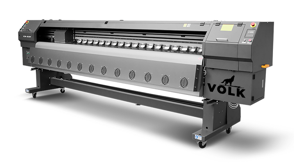 Сольвентный принтер широкоформатный Volk C8 KM512 x 4 шт, 3,2 м, 140 м2/ч