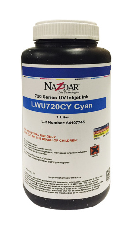 УФ чернила серии Наздар 720 Циан, 1 л