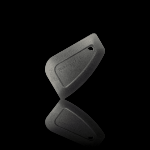 Скребок SBS для снятия пленки полимерный Uzlex сверхпрочный, чёрный, 75 x 55 мм – фото 1