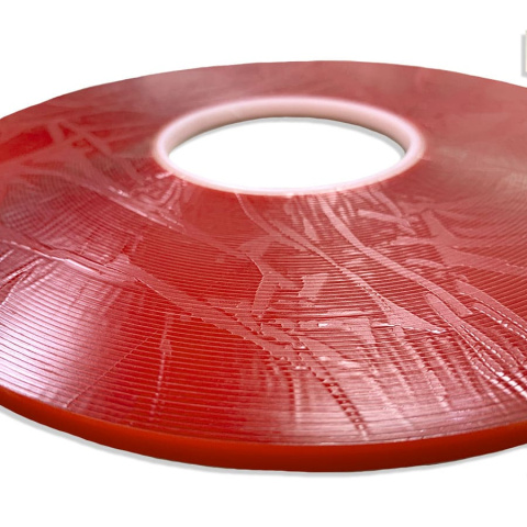 Акриловая двусторонняя клейкая лента Prento P1MM, прозрачная, 1мм x 6 мм x 33 м – фото 2