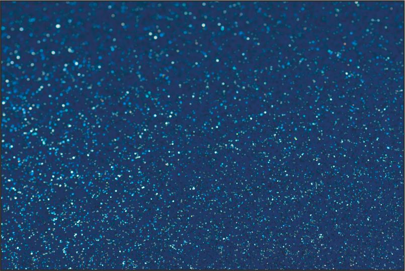 Термопленка серии Глиттер 1806 синяя, сверкающая с блёстками, 0,50 x 5 м