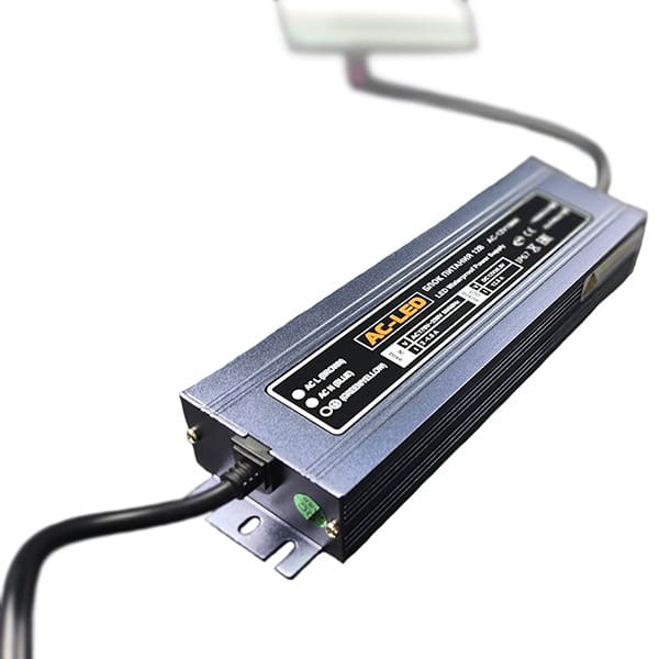 Блок питания AC-12V-150W-IP67 Slim металлический корпус