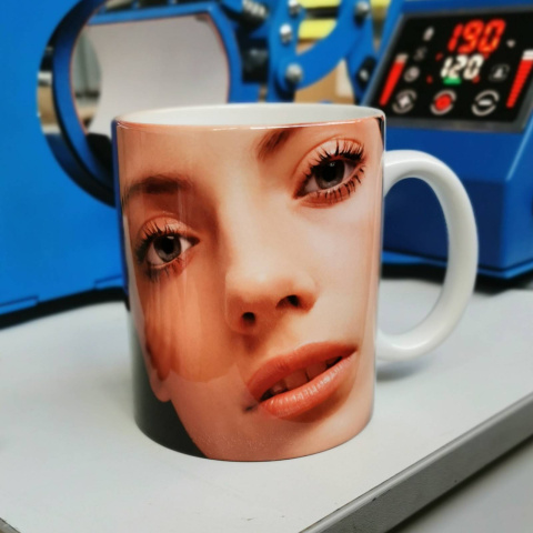 Керамическая кружка белая, категория АAA, для печати, 11 oz, 330 мл, Ø82 мм х 95 мм – фото 2