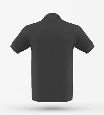 Изображение Футболка поло черная унисекс 100% хлопок, 200 г/м2, размер 54 (XXXL)