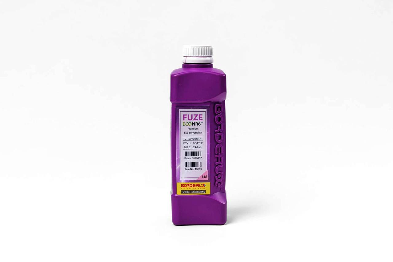 Изображение Экосольвентные чернила Bordeaux FUZE ECO NR Light Cyan, для ПГ Epson, 1 л