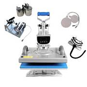 Изображение Термопресс плоский Volk MULTI4 38 x 38 см, горизонтальный, 4 сменные насадки