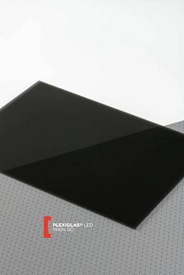 Изображение Листовое оргстекло LED Plexiglas 9H04 SC день-ночь, 3 мм, черный и белый