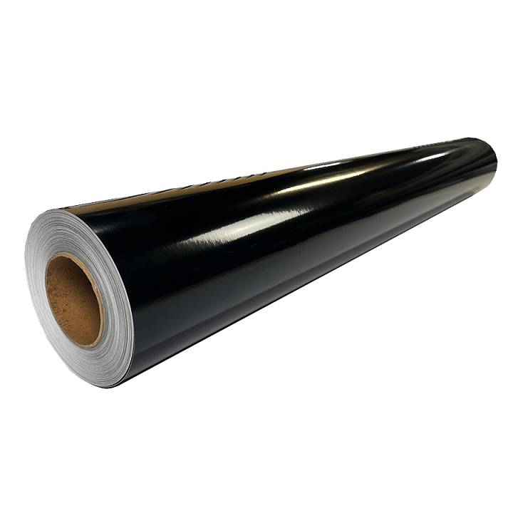 Изображение Черная 70 самоклеящаяся пленка Prento 1,22 x 50м, глянцевая