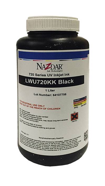 Изображение УФ чернила Nazdar 720 Black, 1 л