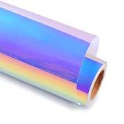 Изображение Голографическая пленка серебряная DLC Y100 ПВХ глянцевая, для печати экосолв/UV, 100мк, 1,27x50м