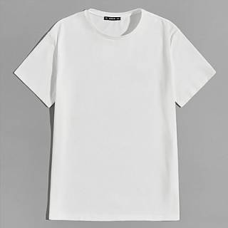 Изображение Футболка классическая белая унисекс 100% хлопок, 160 г/м2, размер 48 (L)