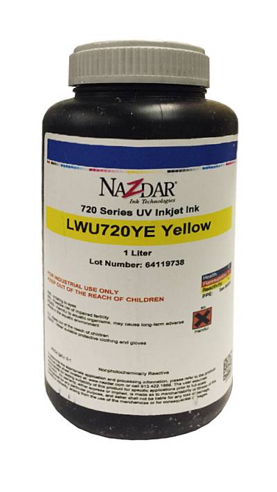 Изображение УФ чернила Nazdar 720 Yellow, 1 л