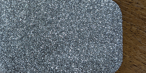 Изображение Термотрансферная пленка NOVA-FLEX CREATIVE GLITTER 6030 серебяная, блестящая с блёстками, 0,50 x 25 м
