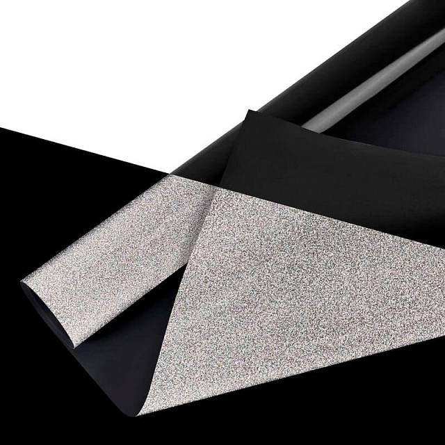Изображение Термотрансферная пленка NOVA-FLEX REFLECTIVE 6402 черная, световозвращающая, для резки, 0,50 x 10 м 