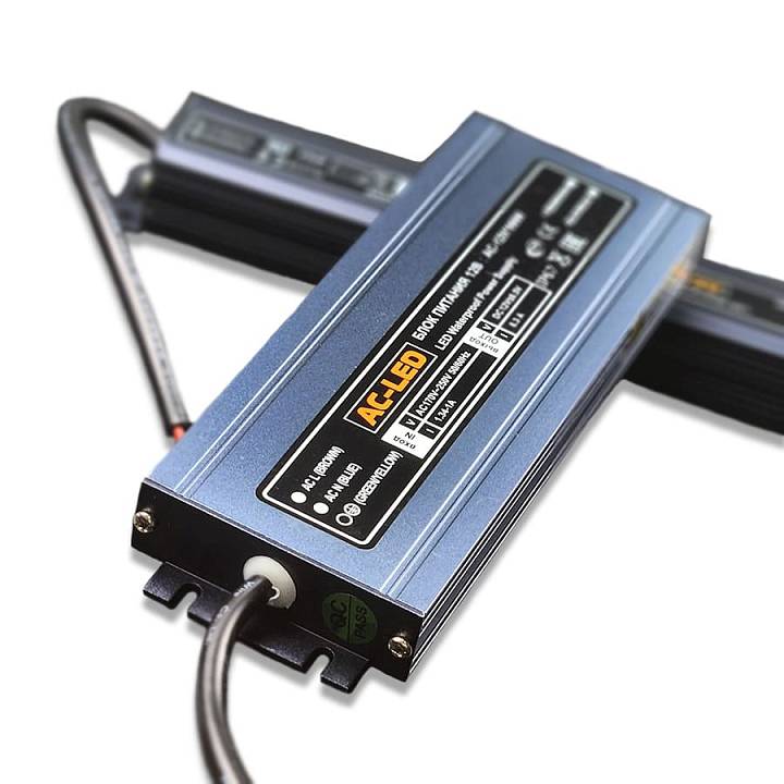 Изображение Блок питания AC-12V-100W-IP67 Slim металлический корпус