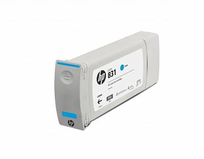 Изображение Латексные чернила HP 831 Cyan, в картриджах, 775 мл