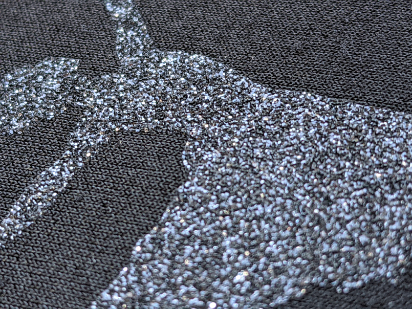 Изображение Термотрансферная пленка NOVA-FLEX CREATIVE GLITTER 6002 черная, блестящая с блёстками, 0,50 x 25 м