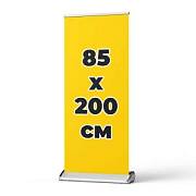 Изображение Мобильный стенд Капля Roll-up DLC HY алюминий, 85x200см, 3,6кг