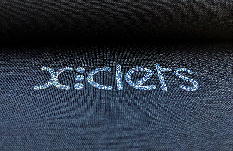 Изображение Термотрансферная пленка NOVA-FLEX GLITTER 6096 платина, сверкающая с блёстками, 0,50 x 2,5 м