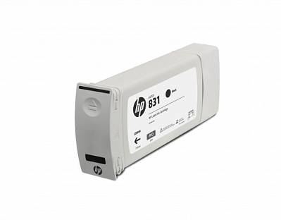 Изображение Латексные чернила HP 831 Black, в картриджах, 775 мл