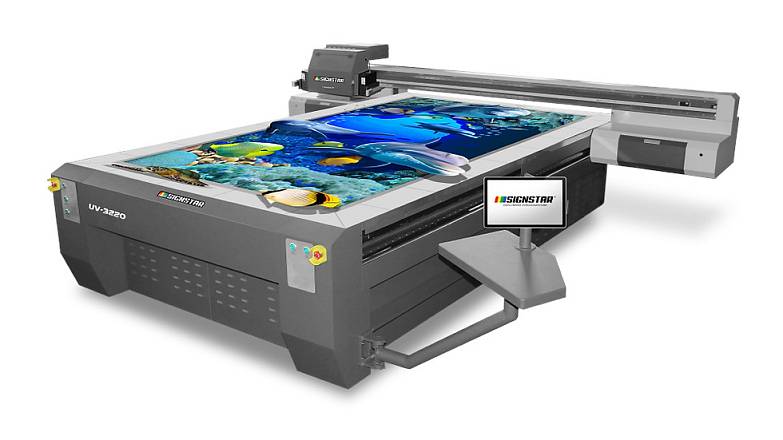 Изображение УФ принтер планшетный Volk Signstar 3220 (Ricoh Gen 5 x 6), 2,05 x 3,20 м, 34 м2/ч