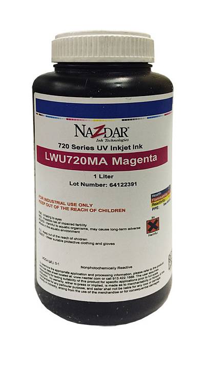 Изображение УФ чернила Nazdar 720 Magenta, 1 л