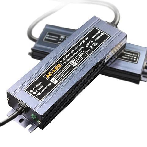 Изображение Блок питания AC-12V-150W-IP67 Slim металлический корпус