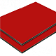Изображение Алюминиевая композитная панель 3мм красная Goldstar RAL3020 стенка 0,3, 1500*4000 мм 