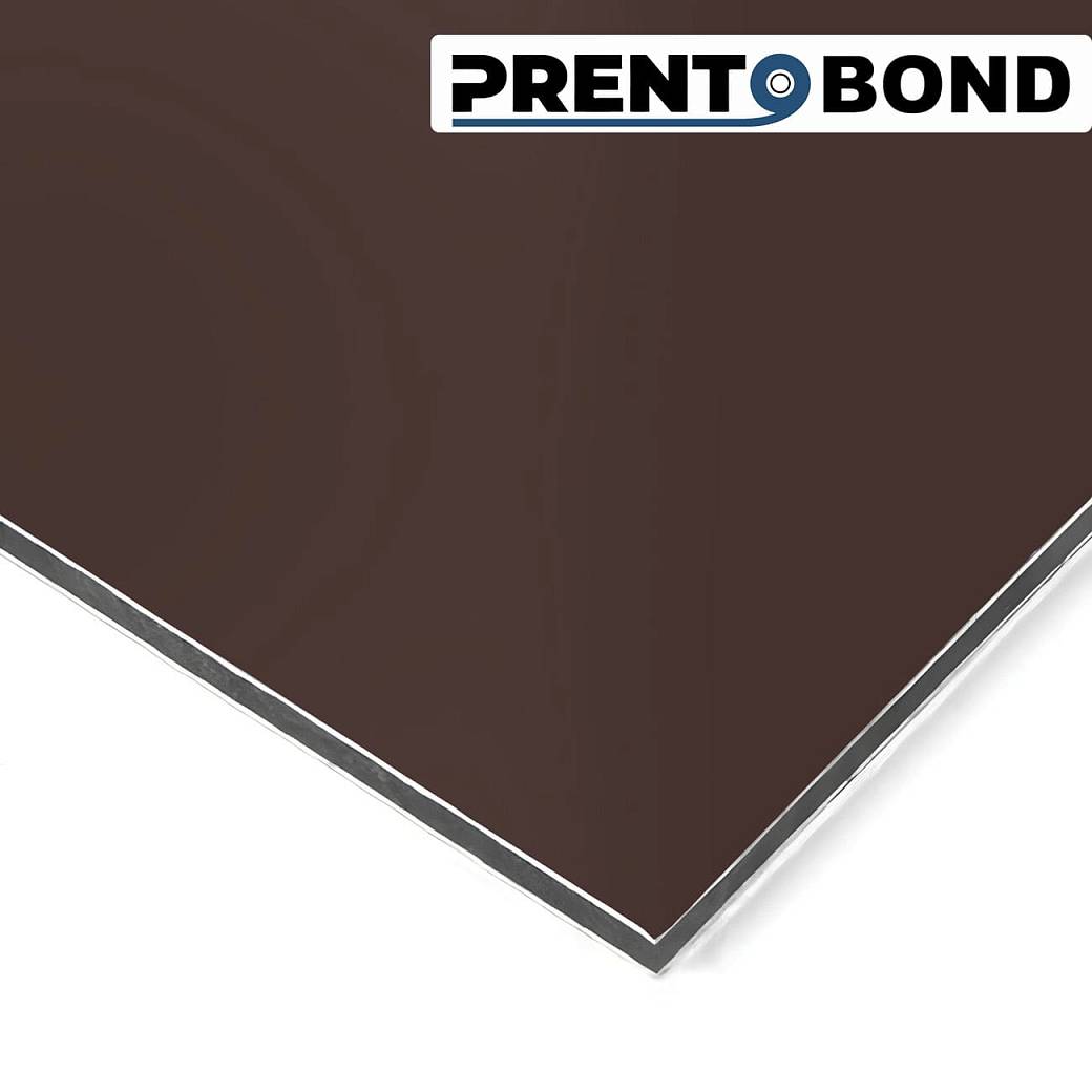 Изображение Алюминиевая композитная панель Prento Bond шоколад RAL8017 стенка 0,3мм, 3x1500x4000мм  