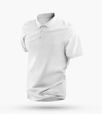 Изображение Футболка поло белая унисекс 100% хлопок, 200 г/м2, размер 54 (XXXL)