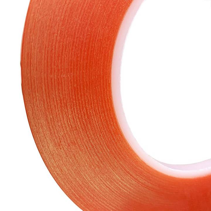 Изображение Акриловая двусторонняя клейкая лента Prento P02MM, прозрачная, 225мк x 6 мм x 33 м