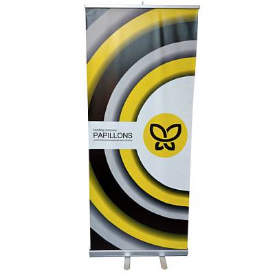 Изображение Мобильный стенд Roll-up DLC HY алюминий, 100x200см, 2,1кг